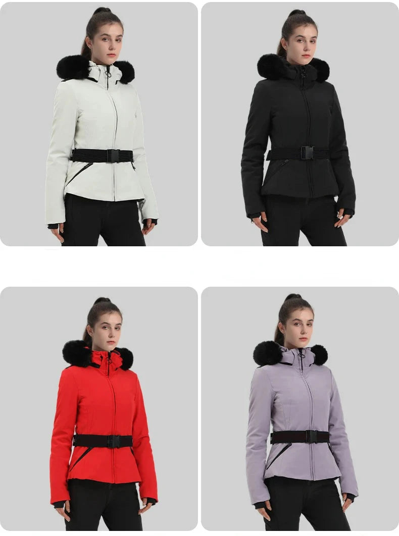 Snowboard Jackets 2025 Mountain Winter Hooded Woman Snow Jackets Outdoor Skiing Jacket Sports Outerwear Windproof Warm Tracksuit