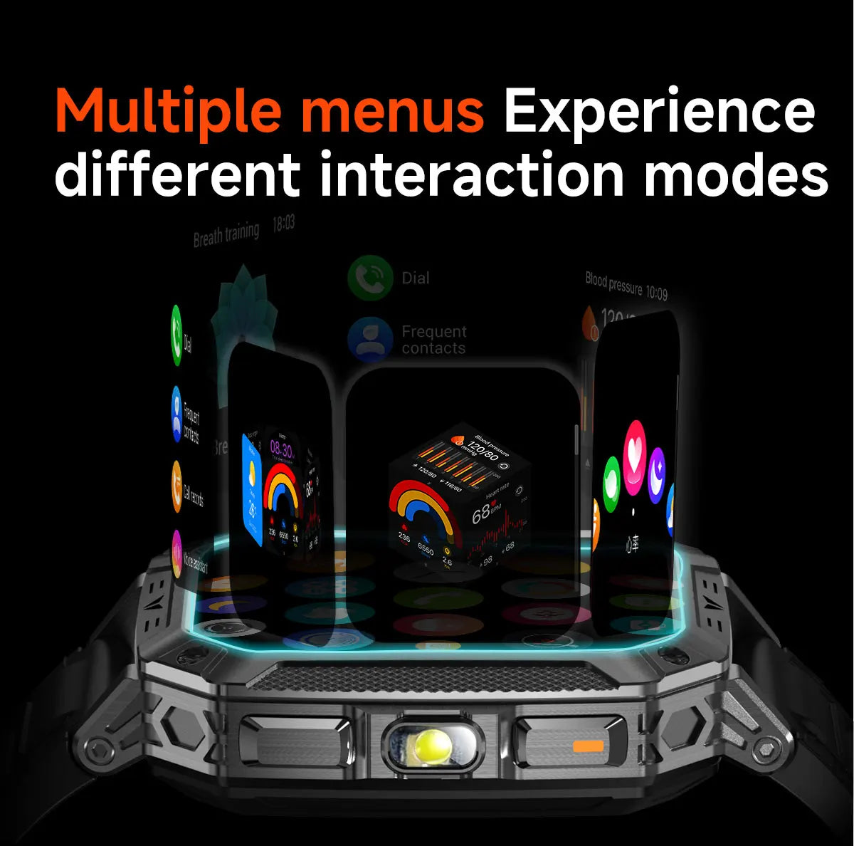 2026 HOT New 1400mAh Large Battery Smart Watch Military Quality 10ATM Waterproof Tactics 100+Sport Bluetooth call SmartWatch Men