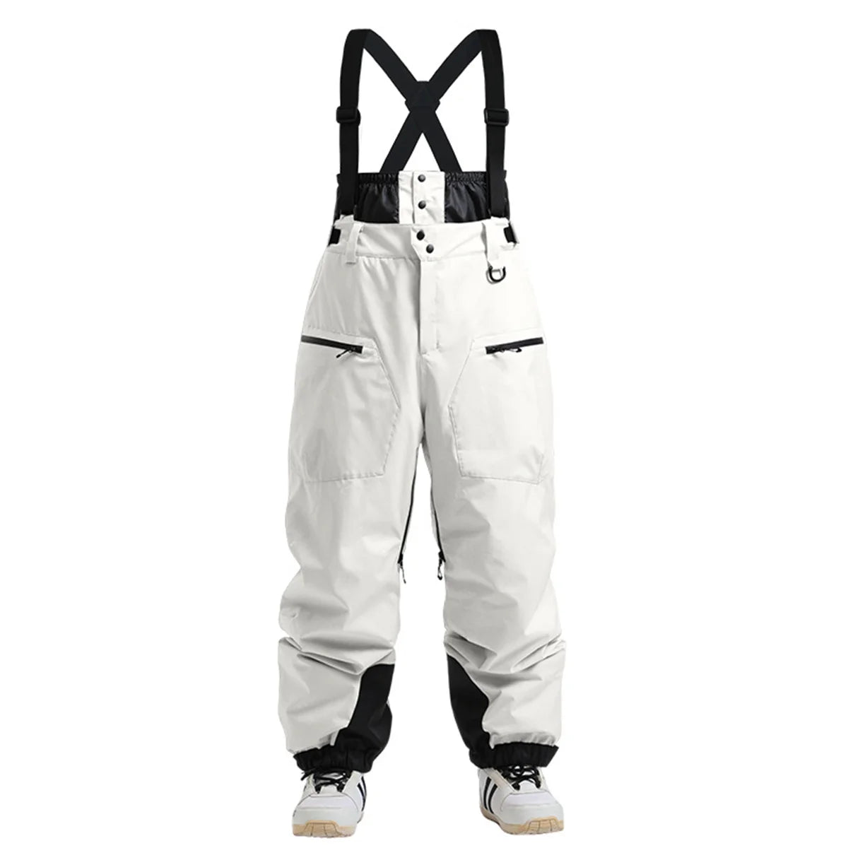 Gsou Outdoor Sport Mountain Female Ski Pants Winter Waterproof Men Women Snowboard Overalls Suspender Snowpants Warmth -40 degre