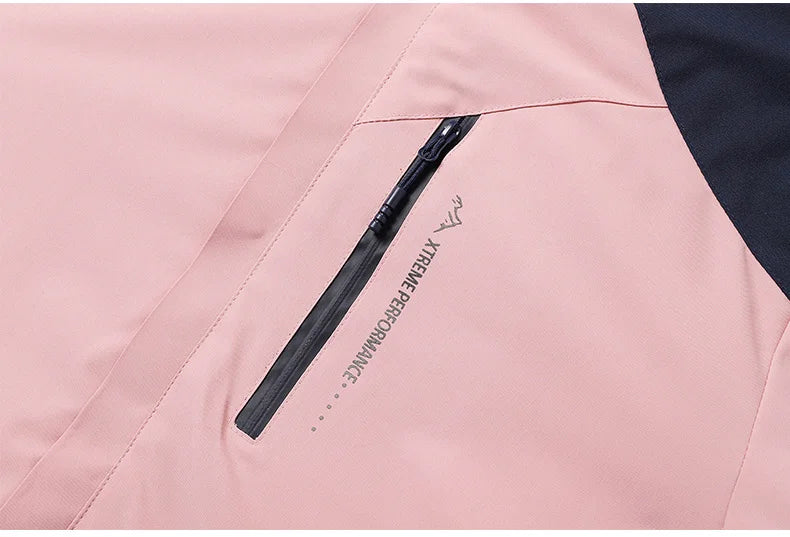 Autumn And Winter Outdoor Graphene Couple Style Lock-Iin And Warm Fashion Casual Simple Contrast Color Hooded Cotton Coat