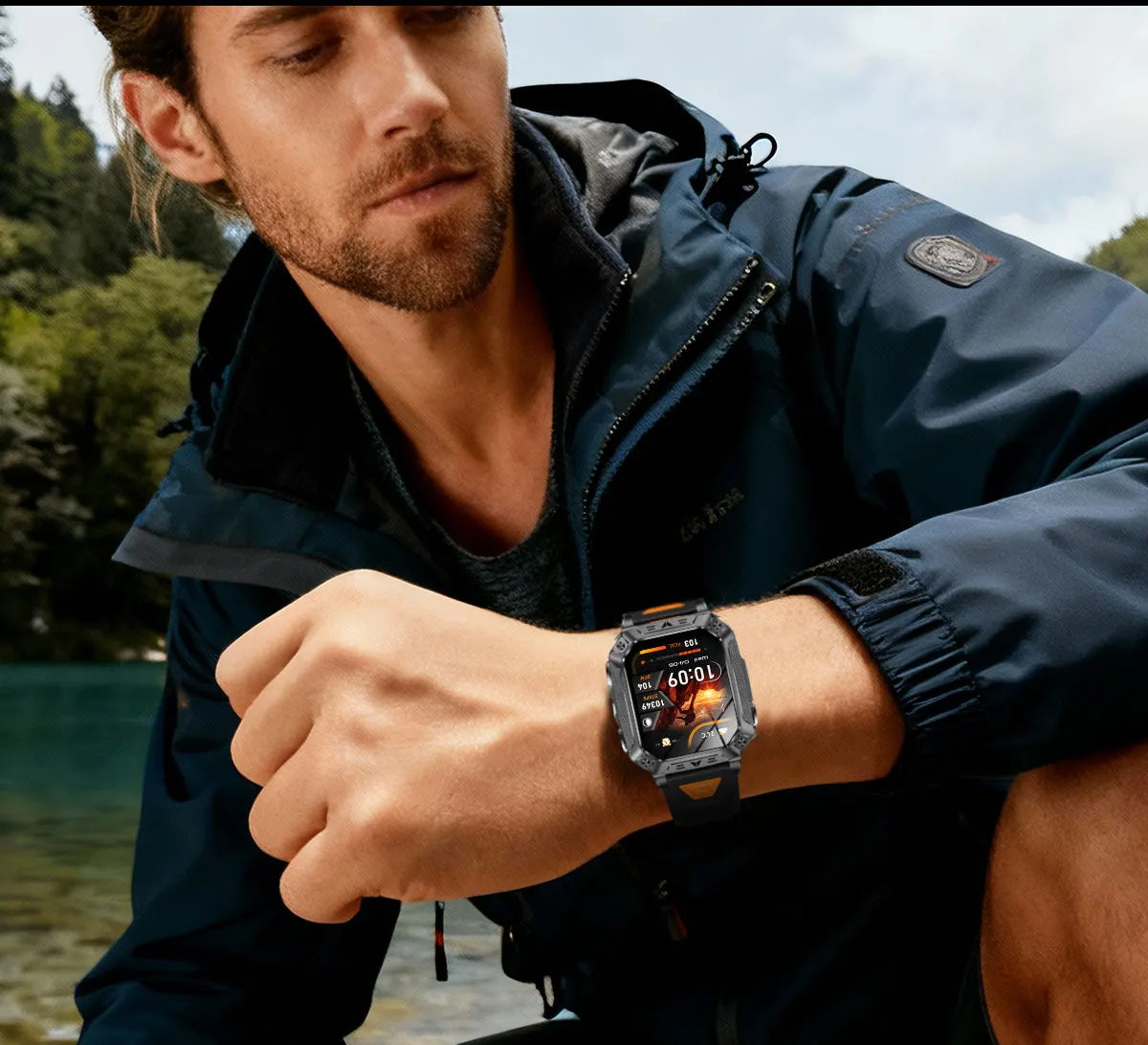2026 HOT New 1400mAh Large Battery Smart Watch Military Quality 10ATM Waterproof Tactics 100+Sport Bluetooth call SmartWatch Men