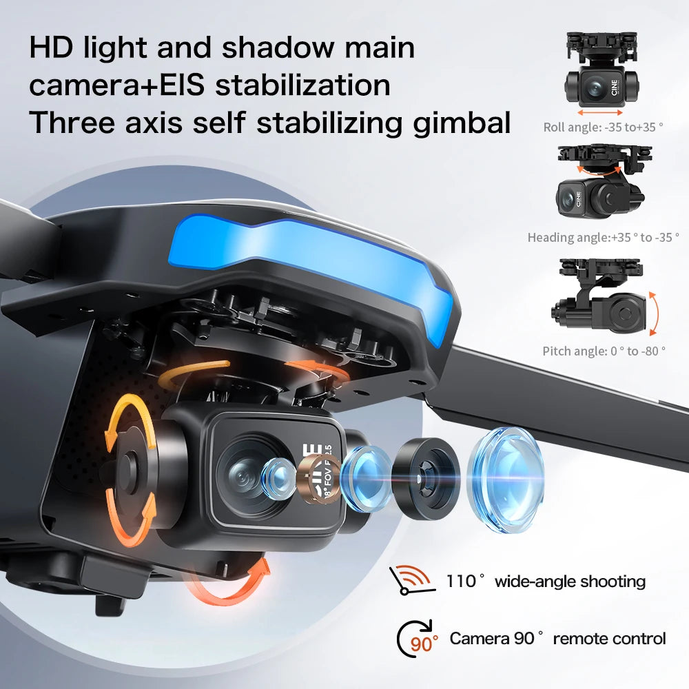 New S-X1 MAX GPS Drone Professional 8K Camera 3-axis Gimbal Aerial FPV Brush with Large Screen Remote Control Folding Quadcopter