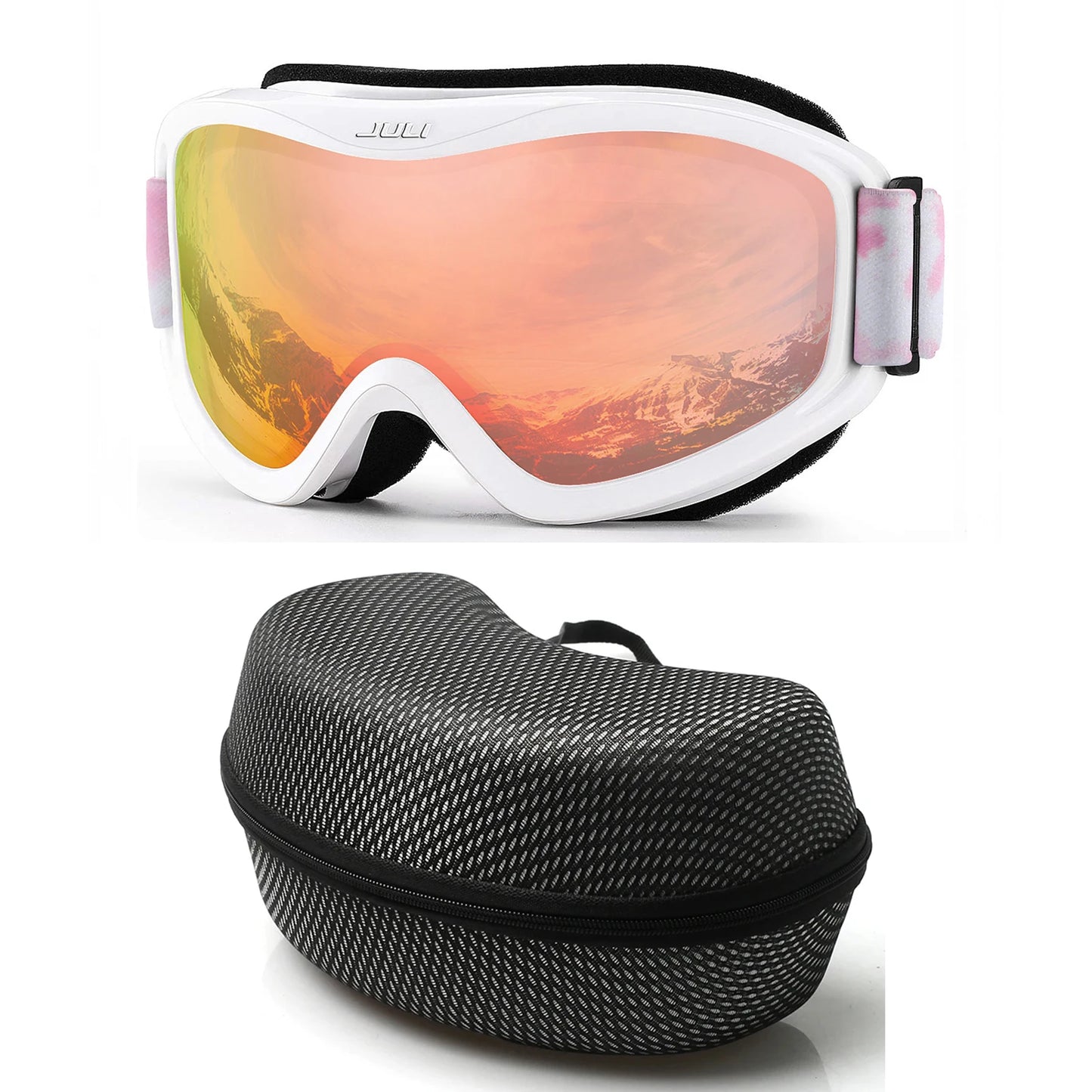 MAXJULI Professional Ski Goggles Double Layer Anti-Fog UV400 Lens Snowboarding Snow Winter Sports Goggles for Men Women BBS