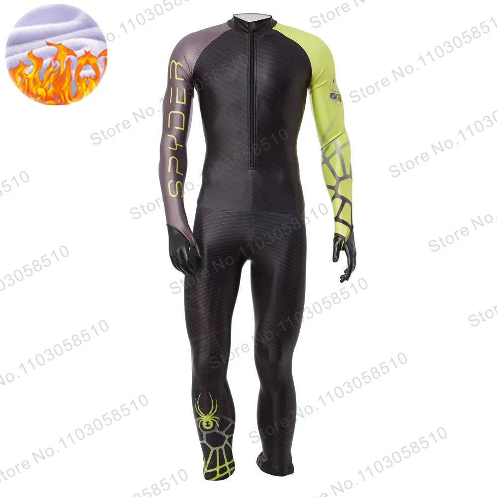 Winter Warm One Piece Ski Suit Wear-resistant flannel Ski Wear Outdoor male Snowboard Snowsuit Jumpsuits Non-Padded 2025