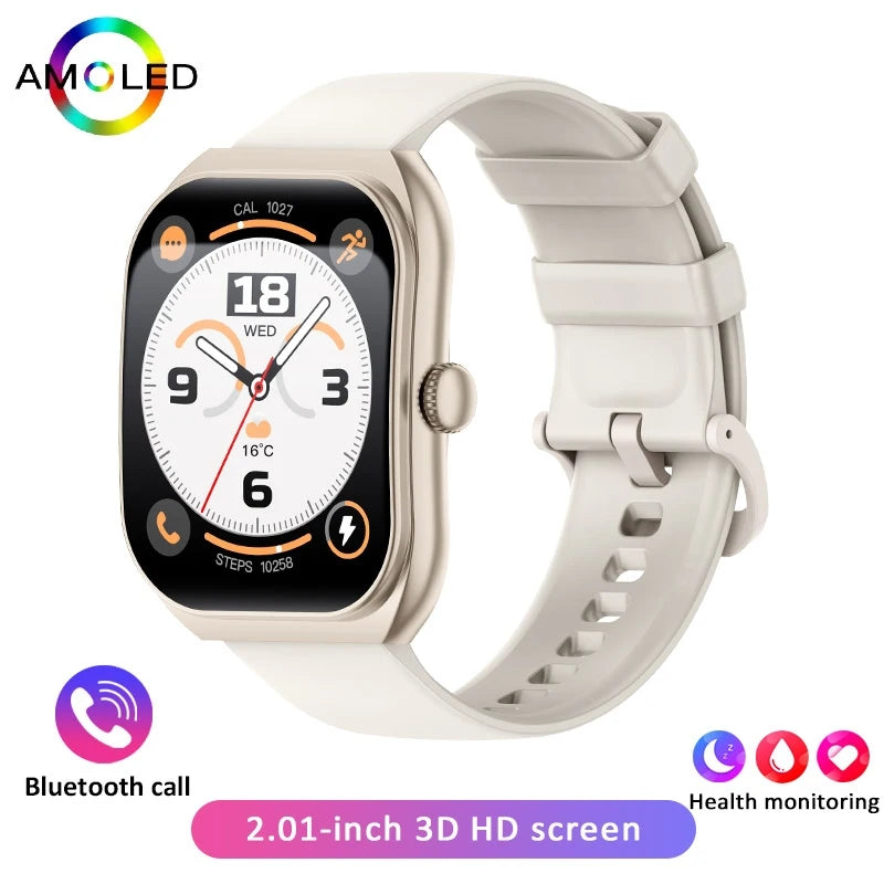 2026 New Bluetooth Call Smart Watch Women Customisable Dials Waterproof Sports Fitness Tracker Fashion Ladies' Smartwatch+Box