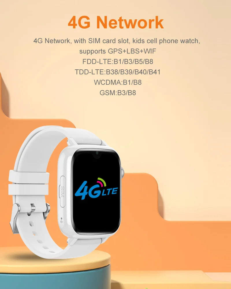 4G Smart Watch Kids GPS WIFI Video Call SOS APP Download Child Smartwatch Camera Monitor Tracker Location Phone Watch