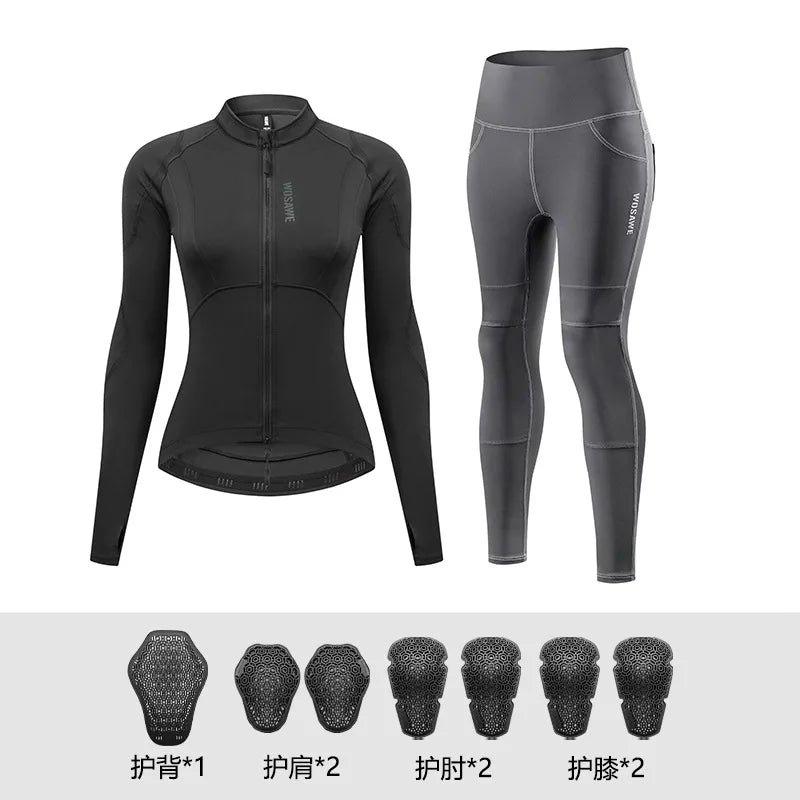 WOSAWE Women Motorcycle Jacket CE Approved Motorcycle Body Armor Summer Downhill Motorbike Protection Moto Racing Clothing