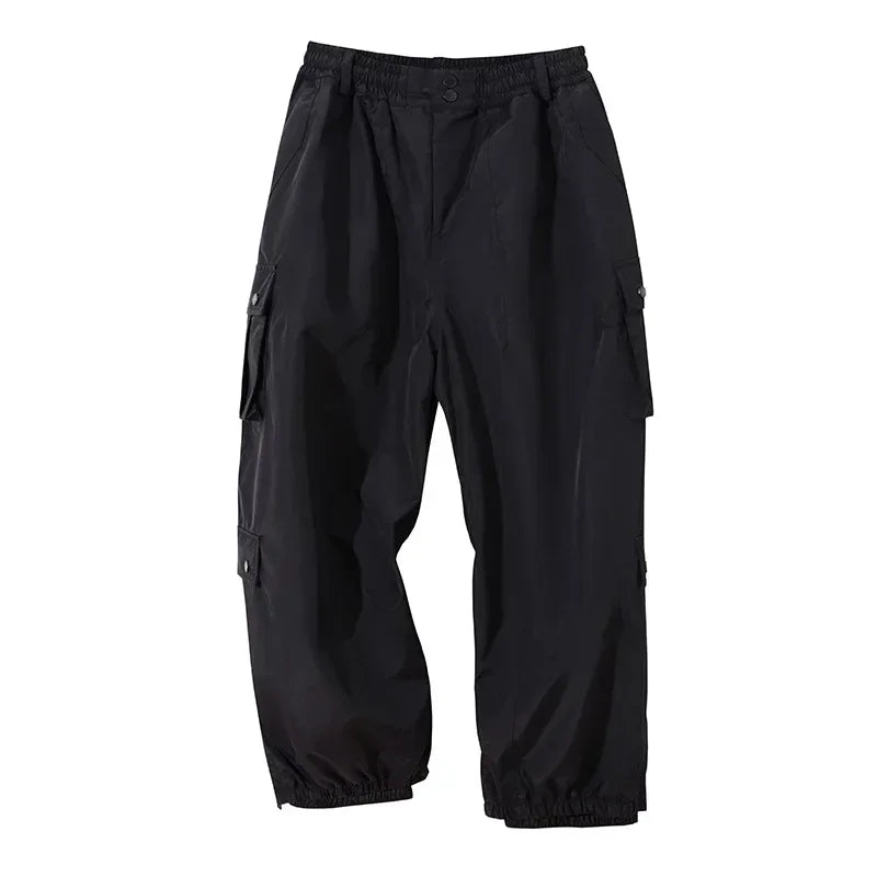 Man Snow Overalls Women Couple Loose Skiing Pants Outdoor Sports Waterproof Windproof Ski Trousers Winter Warm Adult Pants 2026