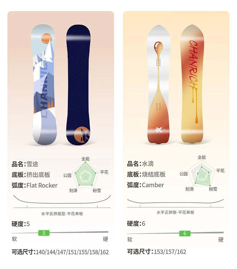 Adult Snowboard All-rounder Beginner's Professional Snowequipment Akcesoria Do Nart Tabla Esquiar Ski Snowboard Set