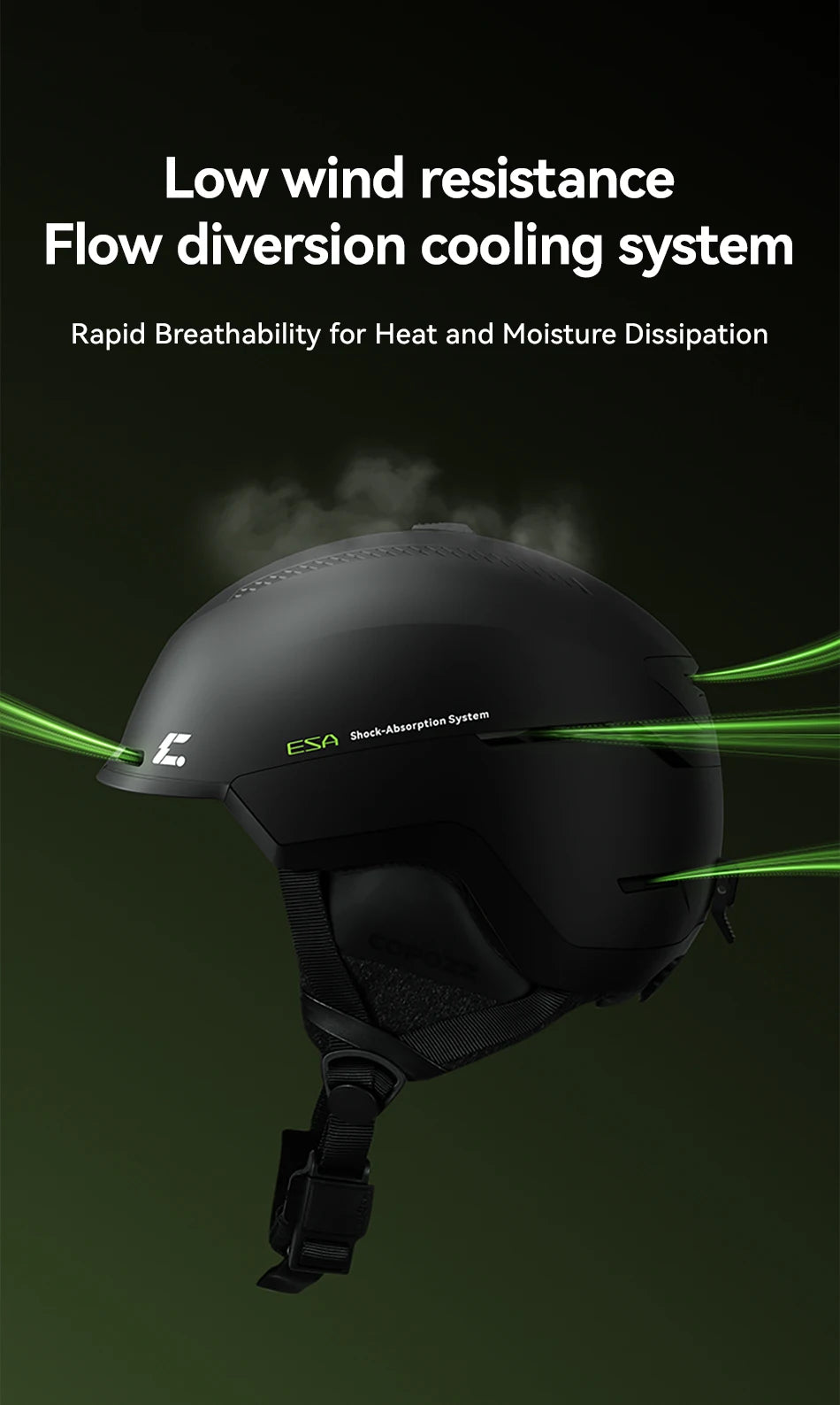 COPOZZ Winter Ski Helmet One-piece Adult Universal Snow Helmet Skating Ski Snowboard Outdoor Sports Helmets with RECCO Reflector