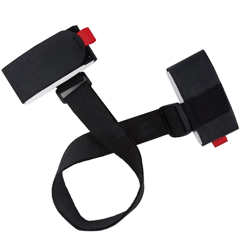 1PC Nylon Skiing Bags Adjustable Pole Shoulder Hand Carrier Lash Handle Straps Porter Hook Loop Protecting For Ski Snowboard