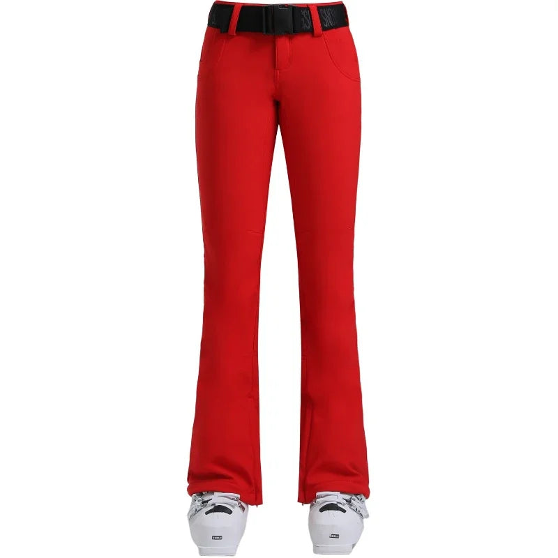 New GSOU SNOW Ski Pants Women Snow Slim Pants Snowboard Pants Waterproof Insulated Windproof Warm Outdoors Winter Sports Hiking