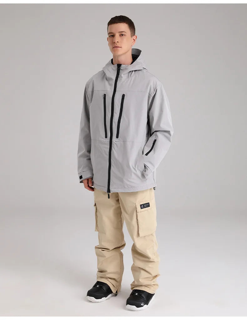 SEARIPE Winter Men Women Hooded Ski Jacket Waterproof Breathable Warm Snowboarding Coats Male And Female Outdoor Skiing Tops