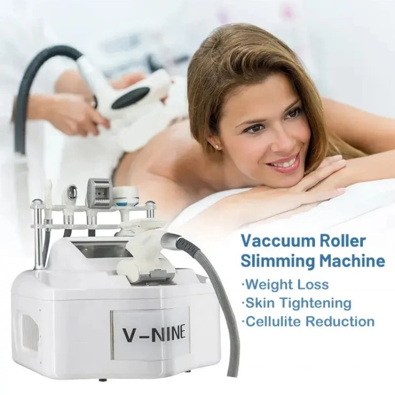 Portable V9 Vela Body Shape Weight loss Vacuum 85Kpa Cavitation Slimming Roller Shaping Massage Machine Fat Removal Face lift