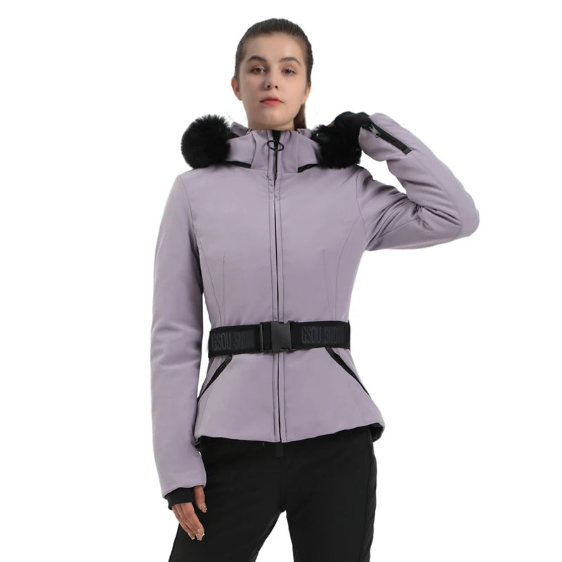 Snowboard Jackets 2025 Mountain Winter Hooded Woman Snow Jackets Outdoor Skiing Jacket Sports Outerwear Windproof Warm Tracksuit
