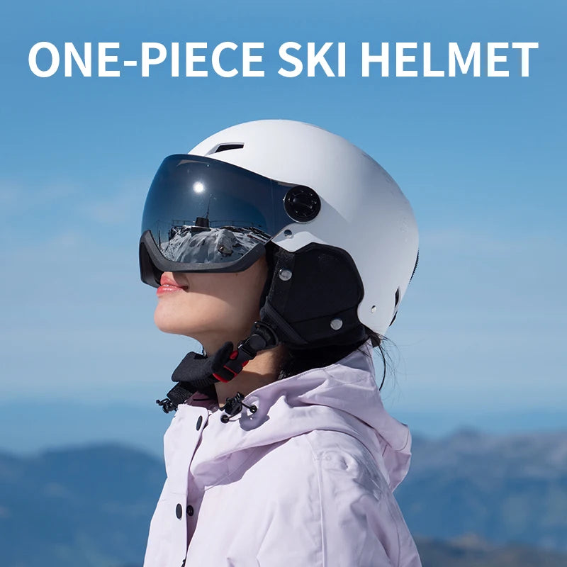 Eastinear's New Lightweight All-in-one Goggles Ski Helmet Men's and Women's Children's Outdoor Skiing and Snowboarding Equipment