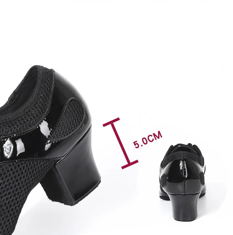 Latin Dance Shoes Adult Men Women Skin Tone Patent Leather Professional Soft Teacher Shoes Square Dance Shoes Ballroom Big Size