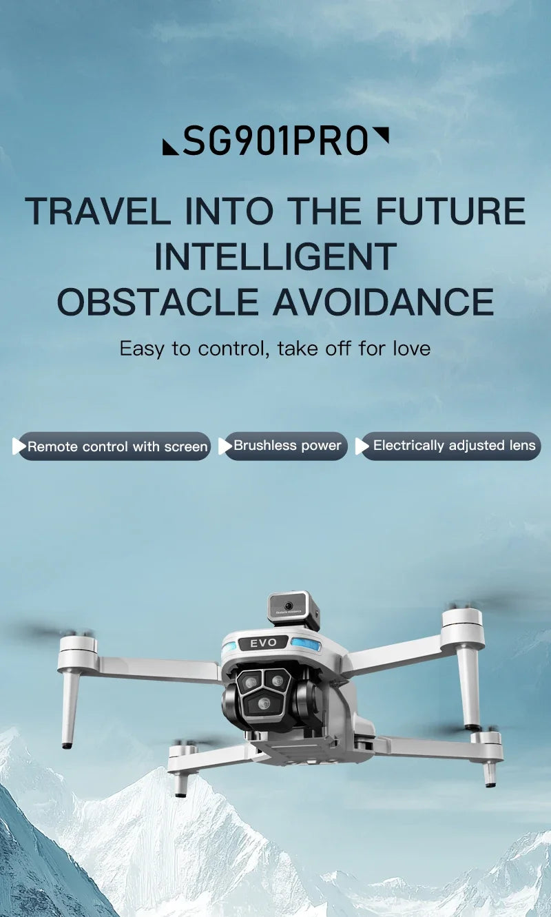 Lenovo SG901 MAX GPS Drone Professional 8K Aerial HD Avoiding Obstacle with Larger Screen Remote Control Folding Brushless Drone
