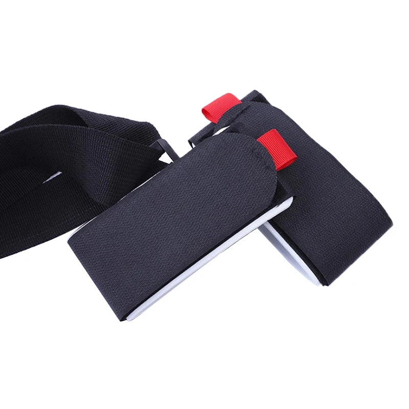 1PC Nylon Skiing Bags Adjustable Pole Shoulder Hand Carrier Lash Handle Straps Porter Hook Loop Protecting For Ski Snowboard
