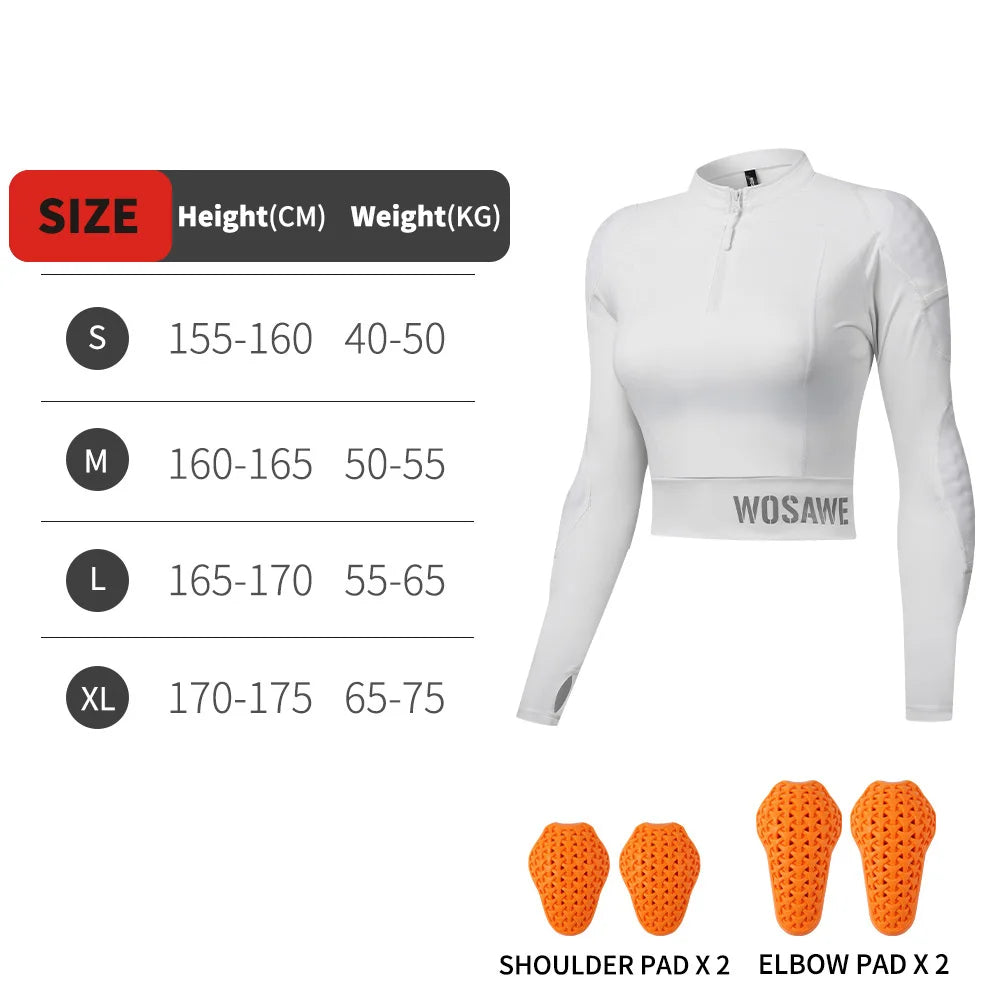 WOSAWE Women Motorcycle Jacket Summer Motorcycle Pants CE Approved Full Body Armor Protection Moto Racing Clothing