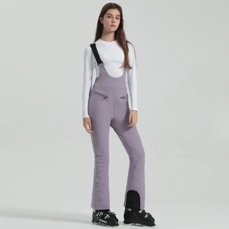 Winter New Skiing Pants 2025 Female Slim Snow Trousers Women Sport Windproof Ski Overalls Outdoor Mountain Snowboard Jumpsuits