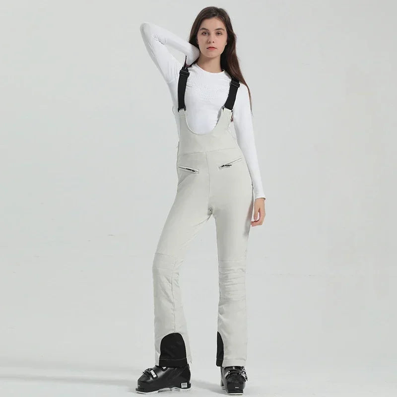 Winter New Skiing Pants 2025 Female Slim Snow Trousers Women Sport Windproof Ski Overalls Outdoor Mountain Snowboard Jumpsuits
