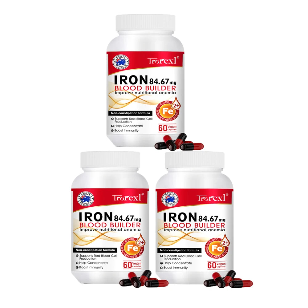 Iron Blood Builder Supplement for Women Nutritional Anemia, Iron Levels, Enhance Immunity Pills for Women Boosting Hemoglobin