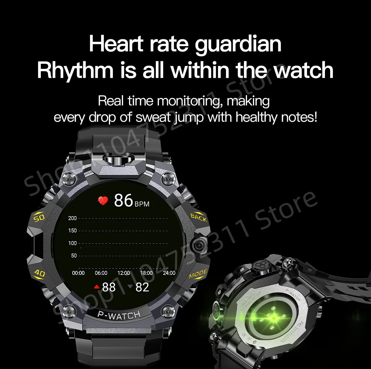 P-Watch 5g Full Netcom Smartwatch 1.508 inch Amoled HD Screen inset 4g/5g Sim Card GPS WIFI IP68 Waterproof Swimming Smart Watch