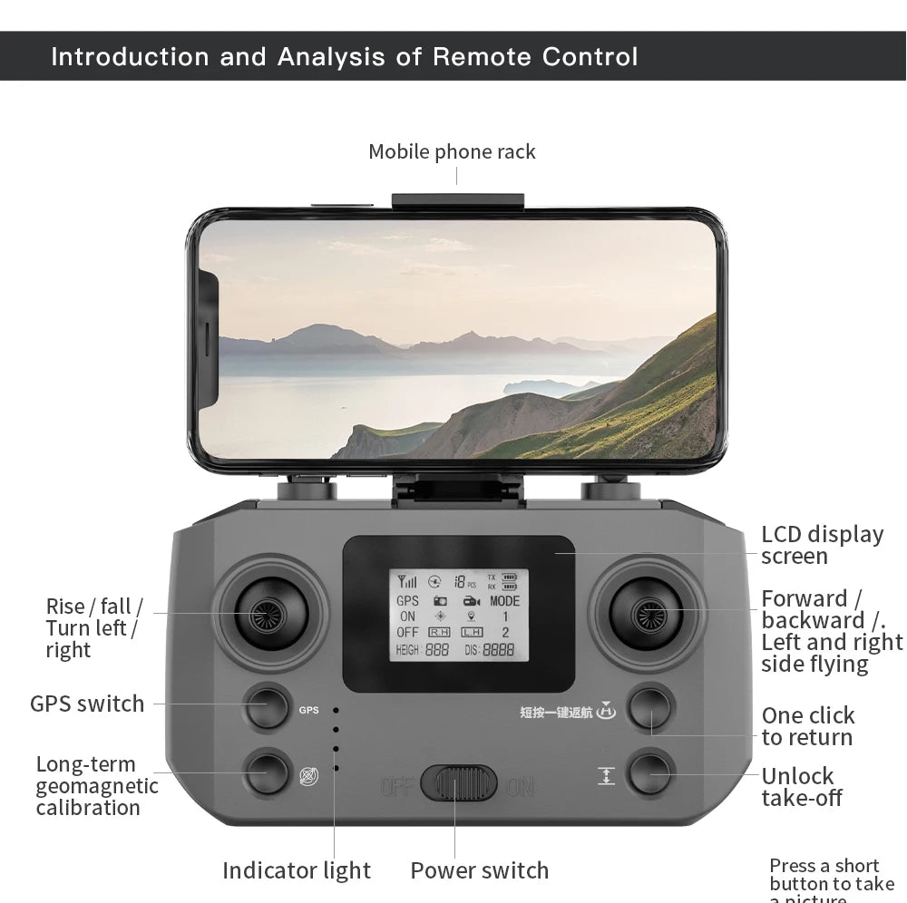 New L600 PRO MAX/PRO GPS Drone 5KM 4K Professional HD Dual Camera 3-Axis Gimbal 360° Obstacle Avoidance Brushless Quadcopter Toy