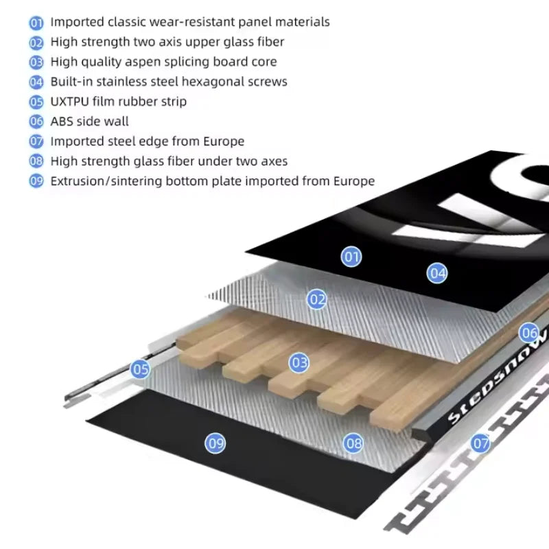 China Manufacture Unique Design Women Snowboard Winter Outdoor Steady Poplar Wood Core Freestyle Skiing Board
