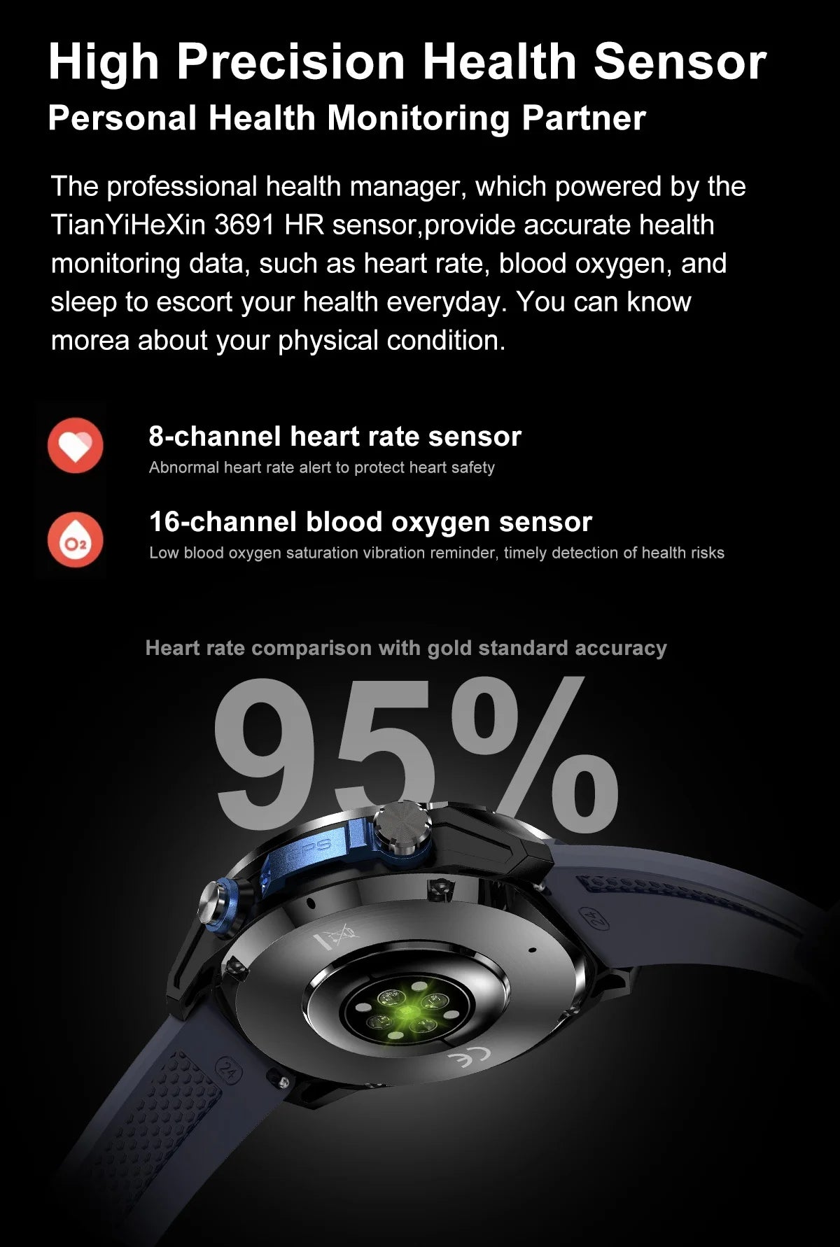 2025 Military Offline map 1000mAh Battery Smart Watch 4GB Big Memory GPS Navigation MP3/MP4 Player Swim Sports trackr Smartwatch