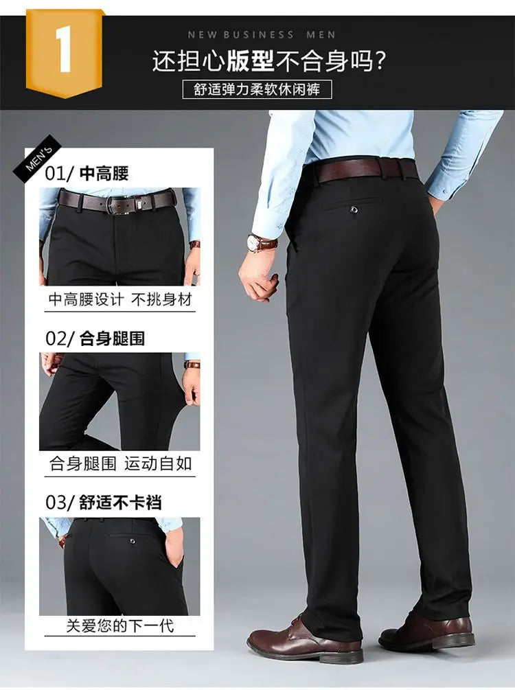 10XL Oversize Men Business Pants Winter Men's Trousers Man Casual Formal Tailoring Clothes Social Suit Clothing Slacks PantsMens