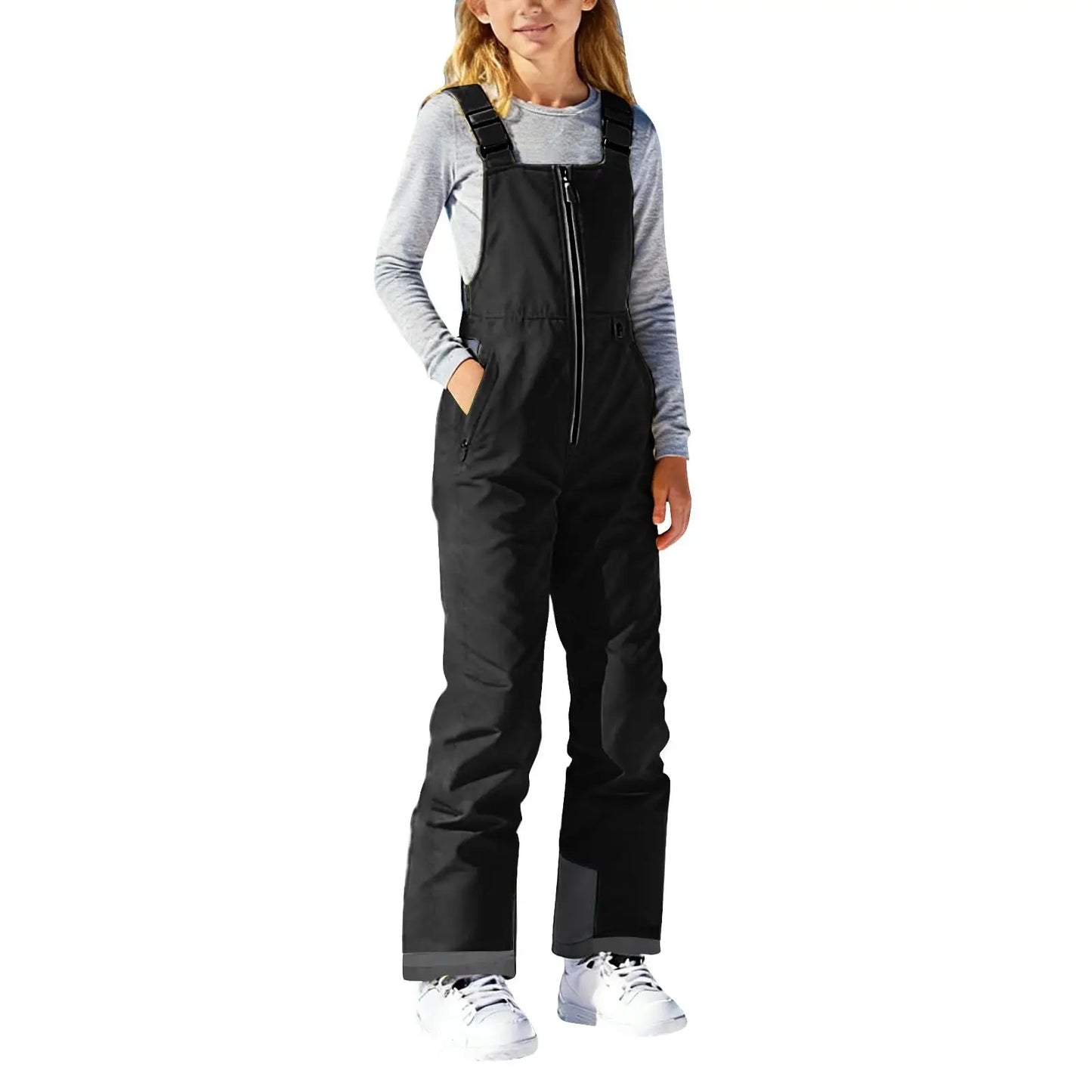 Children's Ski Pants Boys Girls Loose Casual Fashion Comfy Jumpsuit Rompers Pants Mountain Children's Ski Waterproof Snowpants