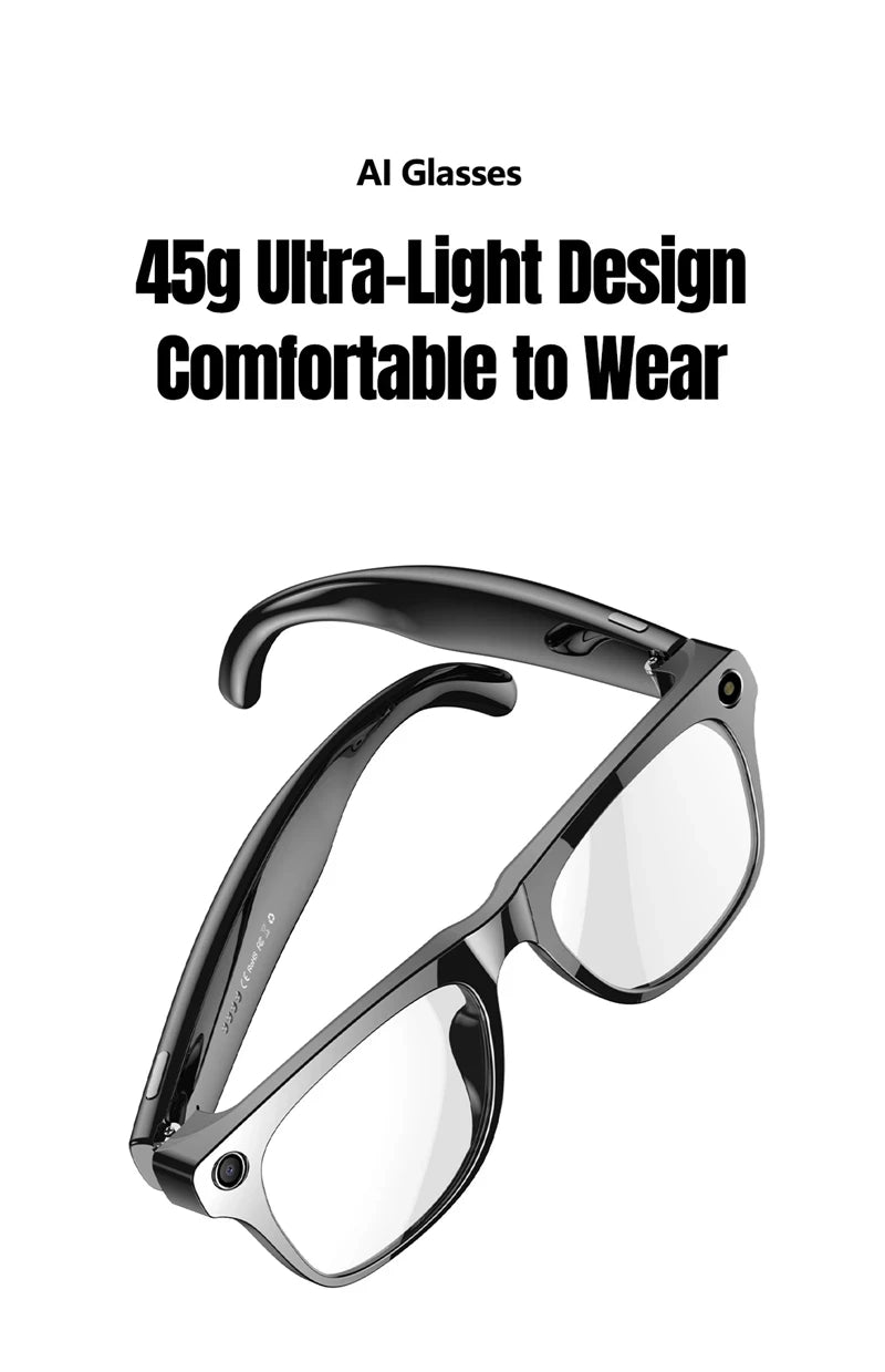 6K HD AI Smart Glasses Photochromic Multifunction Bluetooth Calling Voice Assistant Music Player Translate Camera Glasses 2025