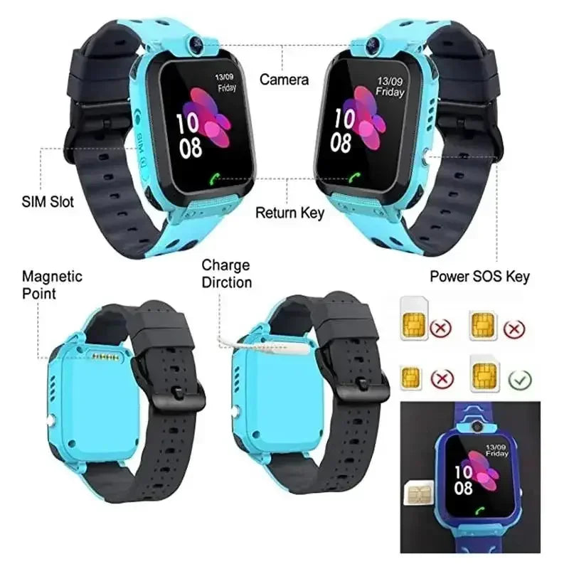 VIVO 4G Mini Smart Children's Watch Sim Card Call Camera Watch GPS Tracking Waterproof Watch for Apple Android 2026New
