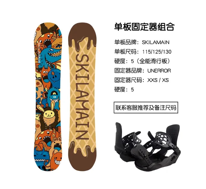 сноуборд детский New Children's Snowboard All-around Board All Terrain Board Snowboard Snowboard Set