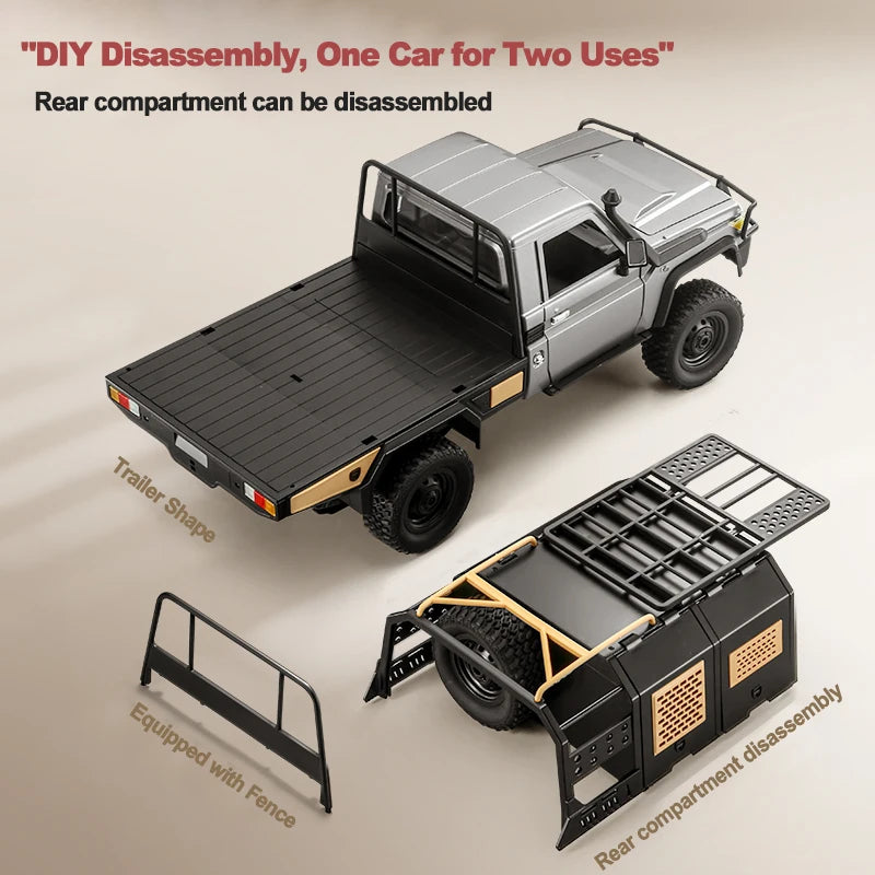 MN82S RC Crawler 1/12 Full Scale LC79 RC Pickup Short Truck 4WD Remote Control Climbing Off-road Car Toys for Kids Adults Gifts