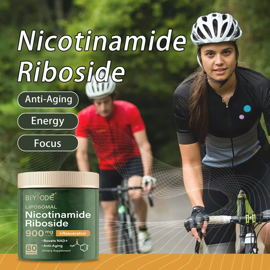 80 Capsules Liposomal NAD+ Supplement - Nicotinamide Riboside & Resveratrol for Women & Man - NMN Alternative for Healthy Aging