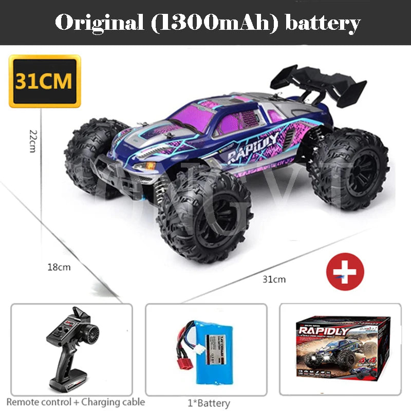 4WD 1:16 80KM/H Super Brushless 50KM/H Brushed RC Car 4x4 Off Road Remote Control High Speed Drift Racing Truck Toy Kids Adults