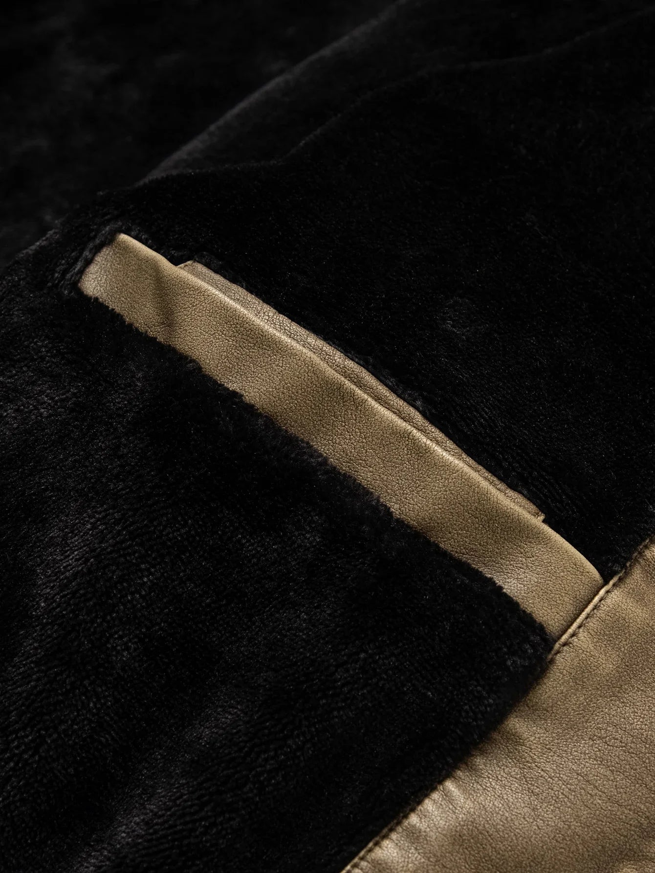 Men's Vintage Thickened Jacket Multi-Pocket Jacket, Stand-Up Collar Motorcycle Clothing, Casual PU Leather Jacket