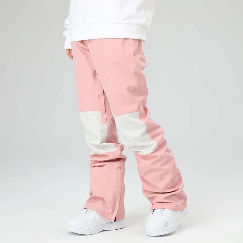 スノーボードウェア 보드복 Slim Fit Ski Pants for Men And Women Waterproof Thermal Stitching Skiwear