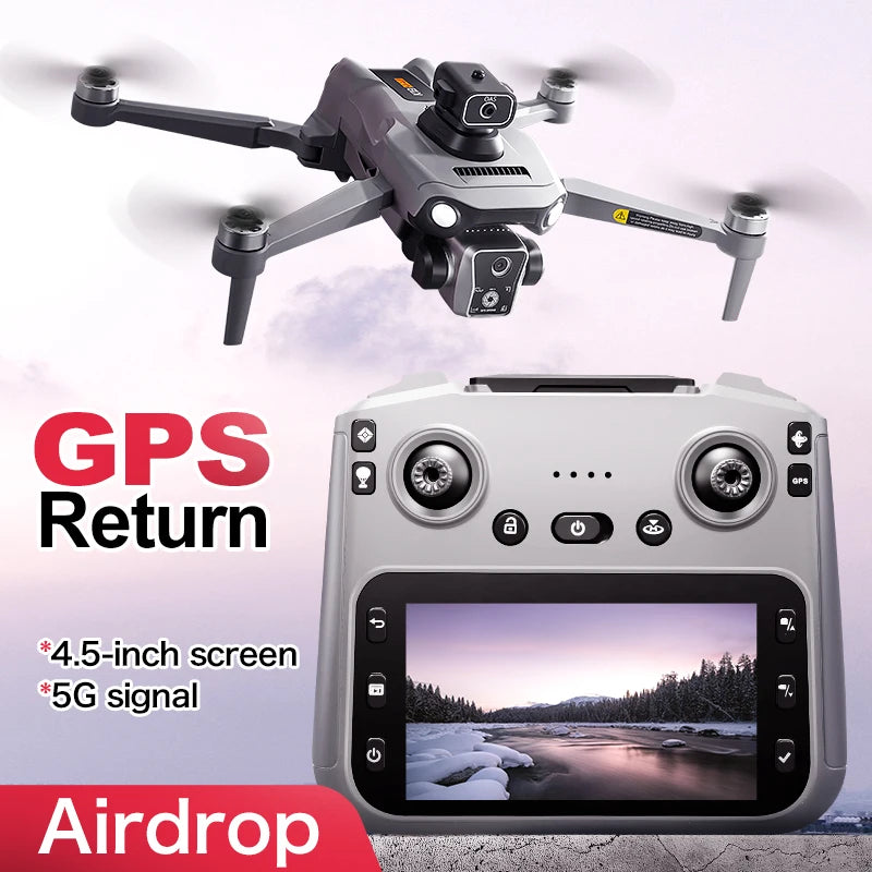 K19 MAX drone GPS return and screen aerial photography aircraft brushless airdrop remote control aircraft quadcopter toy