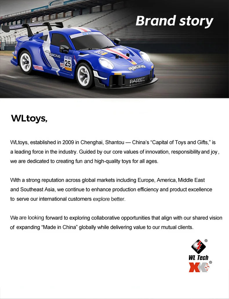 WLtoys 284191 284019-A Upgraded Gyro 1/28 RC Drifting Car 4WD High Speed Radio Control Model 2.4G Drift Racing Vehicle Mini Gift