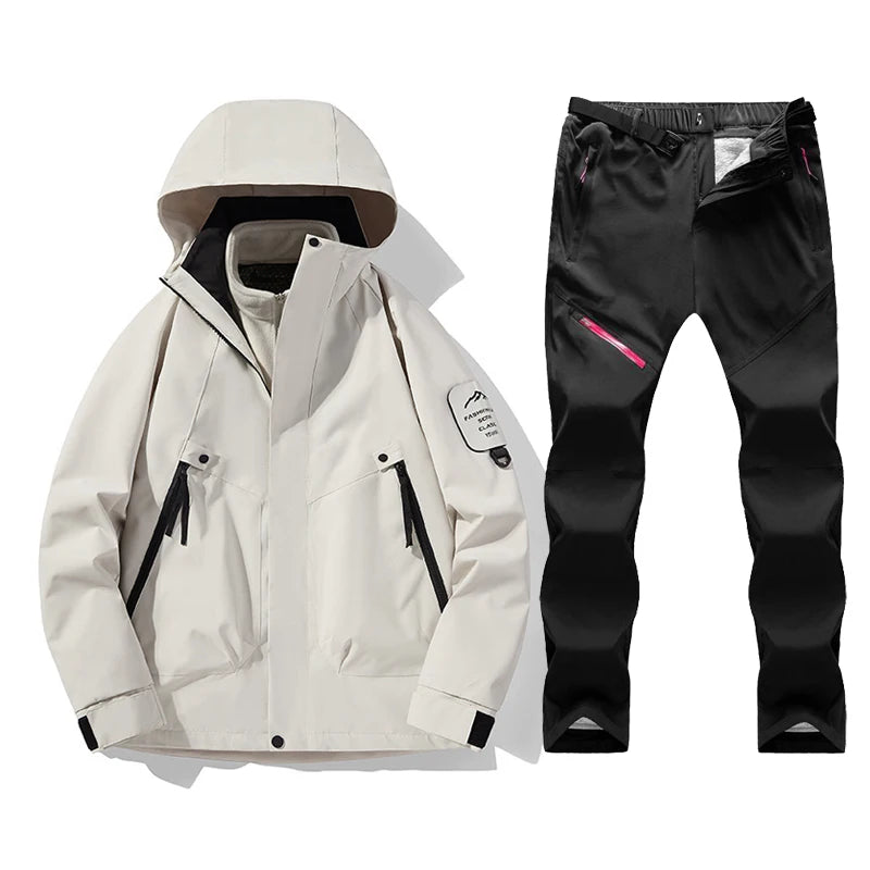 Ski Suit Women Winter Warm Windproof Waterproof Ski Jacket Ski Pants Female Outdoor Sports Snow Coat Trousers Snowboard Wear