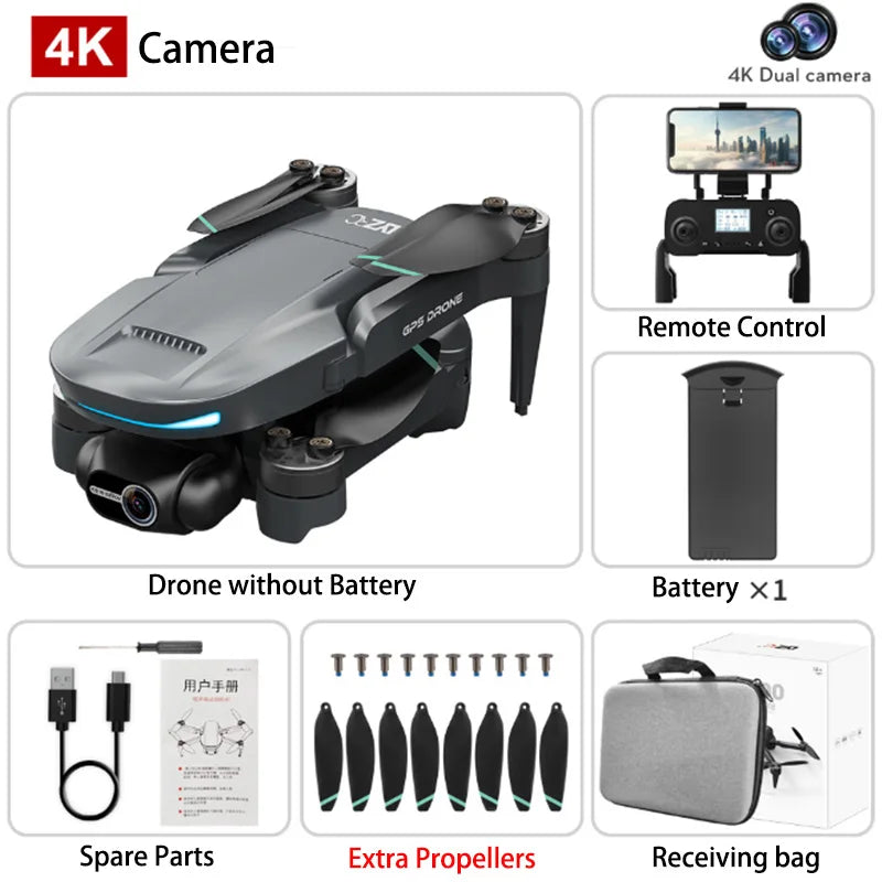 L200 PRO MAX Drone GPS 8K Professional 2-Axis PTZ HD Dual Camera 5G WIFI FPV 360° Laser Obstacle Avoidance Brushless Motor Dron