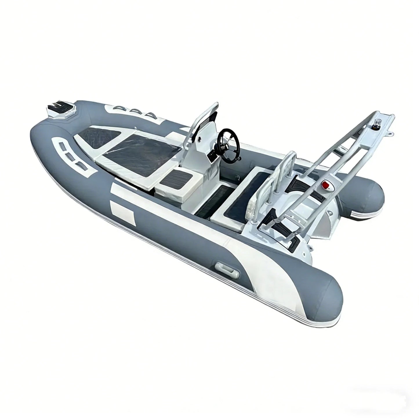 RIB Boats 11.8ft 3.6m PVC Fiberglass RIB Inflatable Boat Heavy Duty Fishing Motor Rowing Outdoor Water Sports Vessel