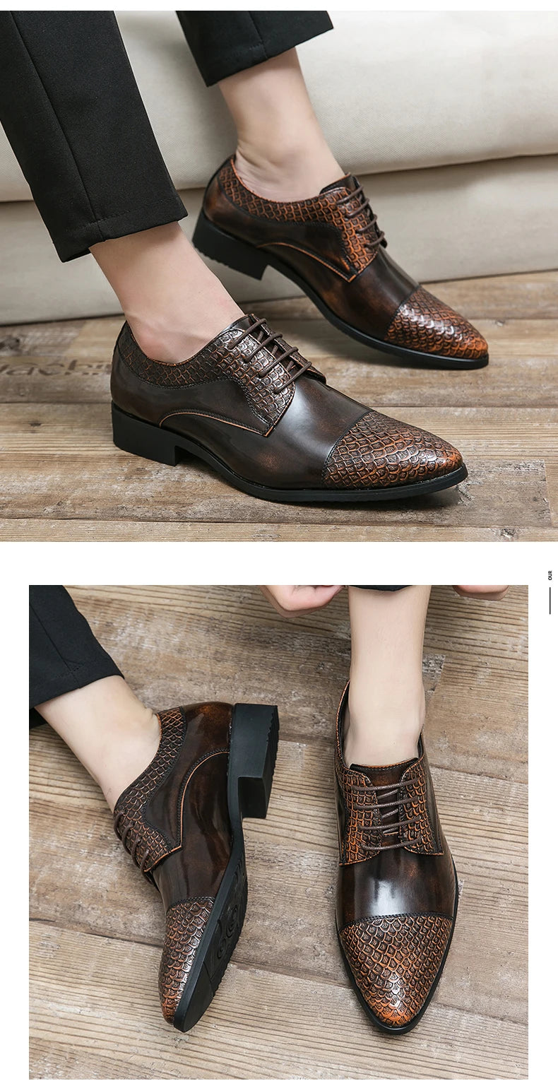 Dress Shoes Man Classic Casual Business Leather Shoes Men Formal Wedding Office Leather Shoes For Men Social Shoe Male