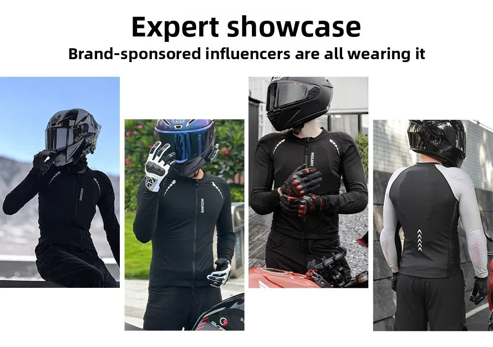 WOSAWE Motorcycle Jacket Men Women Full Body Armor Protection Jacket Motocross Racing Clothing Suit Moto Riding Protector Jacket
