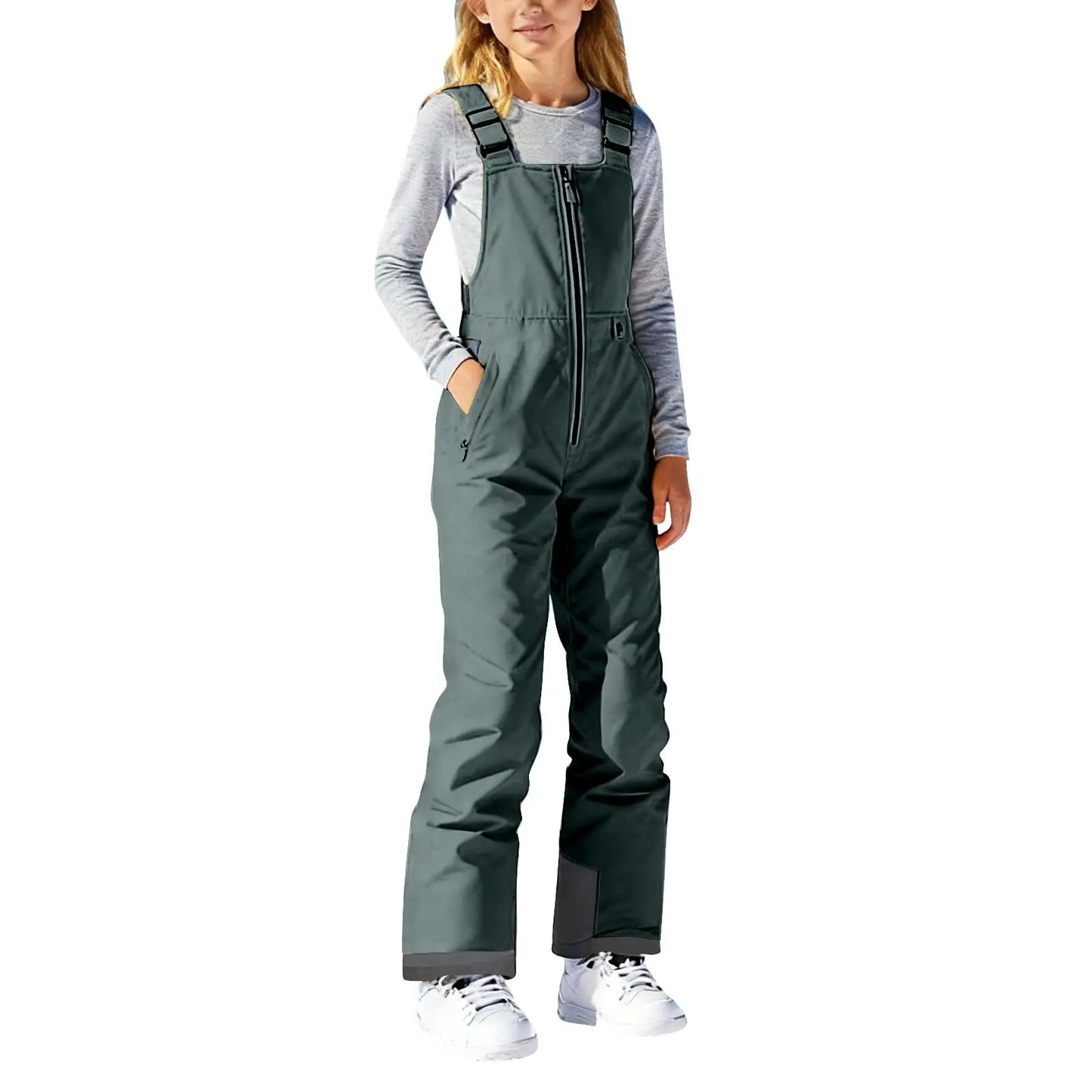 Children's Ski Pants Boys Girls Loose Casual Fashion Comfy Jumpsuit Rompers Pants Mountain Children's Ski Waterproof Snowpants