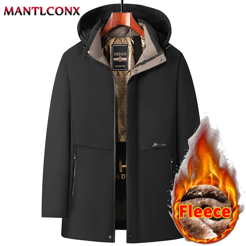 Outdoor Hooded Parka Men's Winter Jacket Windbreak Camping Hiking Ski Snow Jacket Men Winter Jacket for Men Luxury Hood Outwear